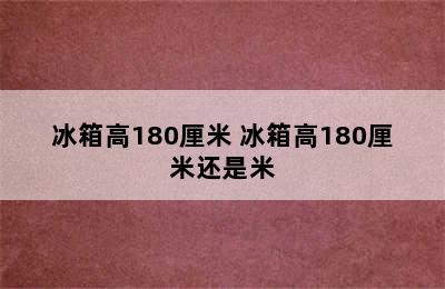 冰箱高180厘米 冰箱高180厘米还是米